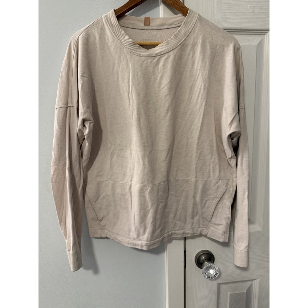 Lunya Dreamy Pima Cotton Alpaca Fleece Relaxed Sweatshirt Womens Size XS